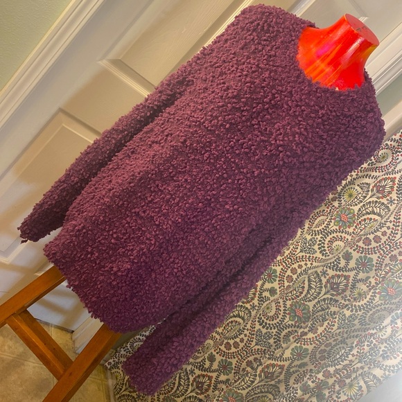 LISTICLE Oversized Purple Durple Purple Peter Eater Kawaii Fuzzy Sweater - Picture 3 of 12